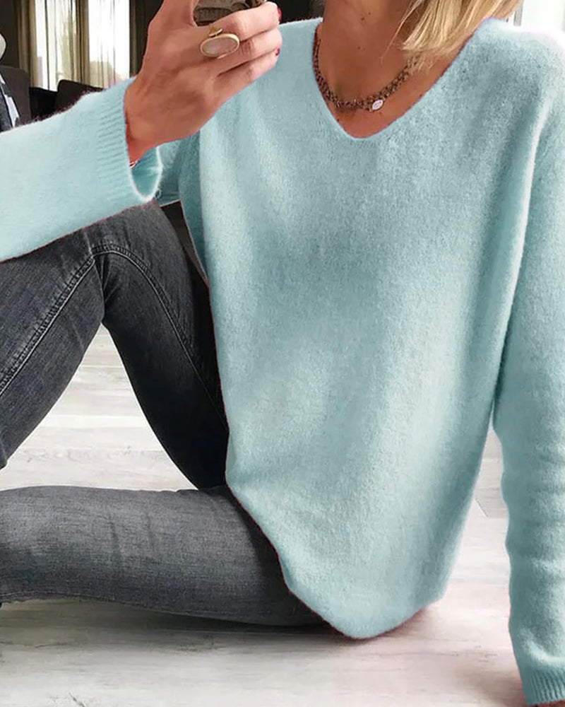 Ella Damen Chic Strickpullover
