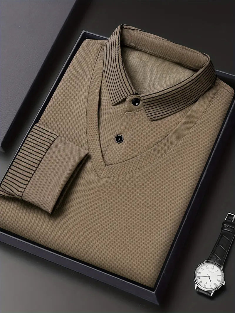 Charles 2-in-1 Langarm-Poloshirt