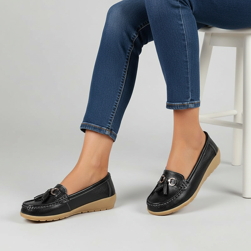 Orthopädischer Ledermokassin - Mary