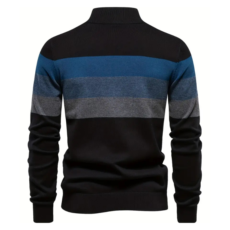 Valentin Refined Pullover mit Reißverschluss