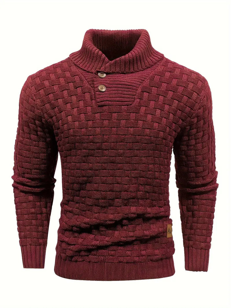 Auguste Strickpullover mit Schalkragen