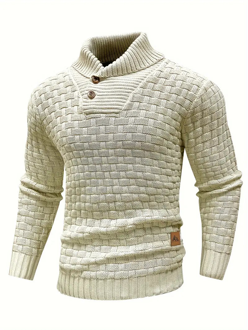 Auguste Strickpullover mit Schalkragen