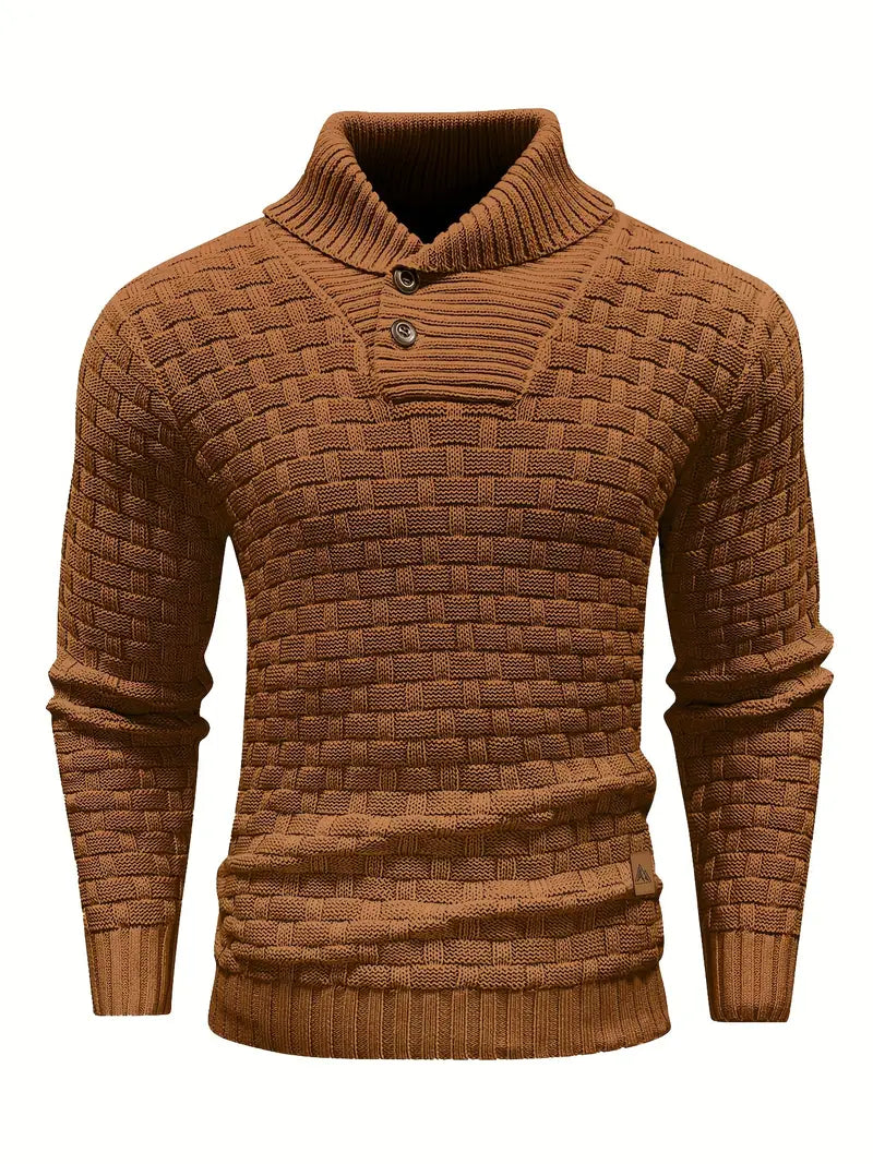Auguste Strickpullover mit Schalkragen