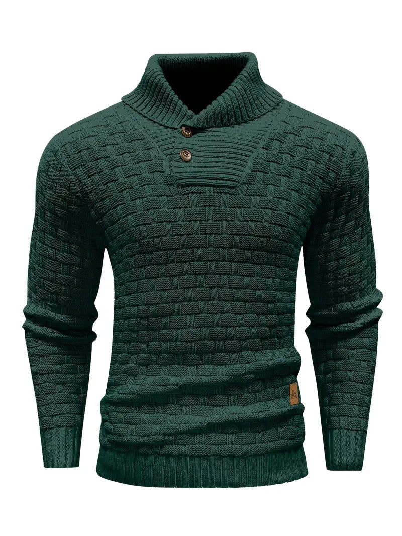 Auguste Strickpullover mit Schalkragen