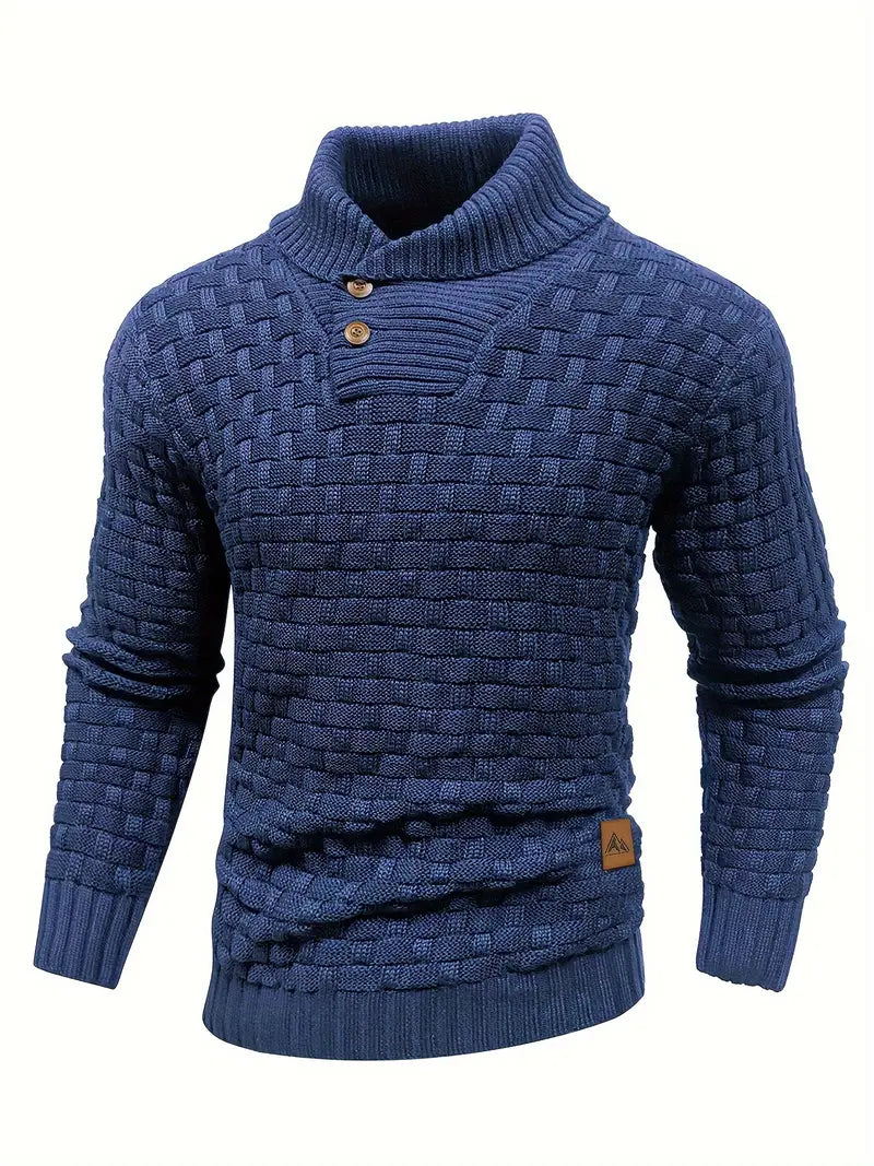 Auguste Strickpullover mit Schalkragen