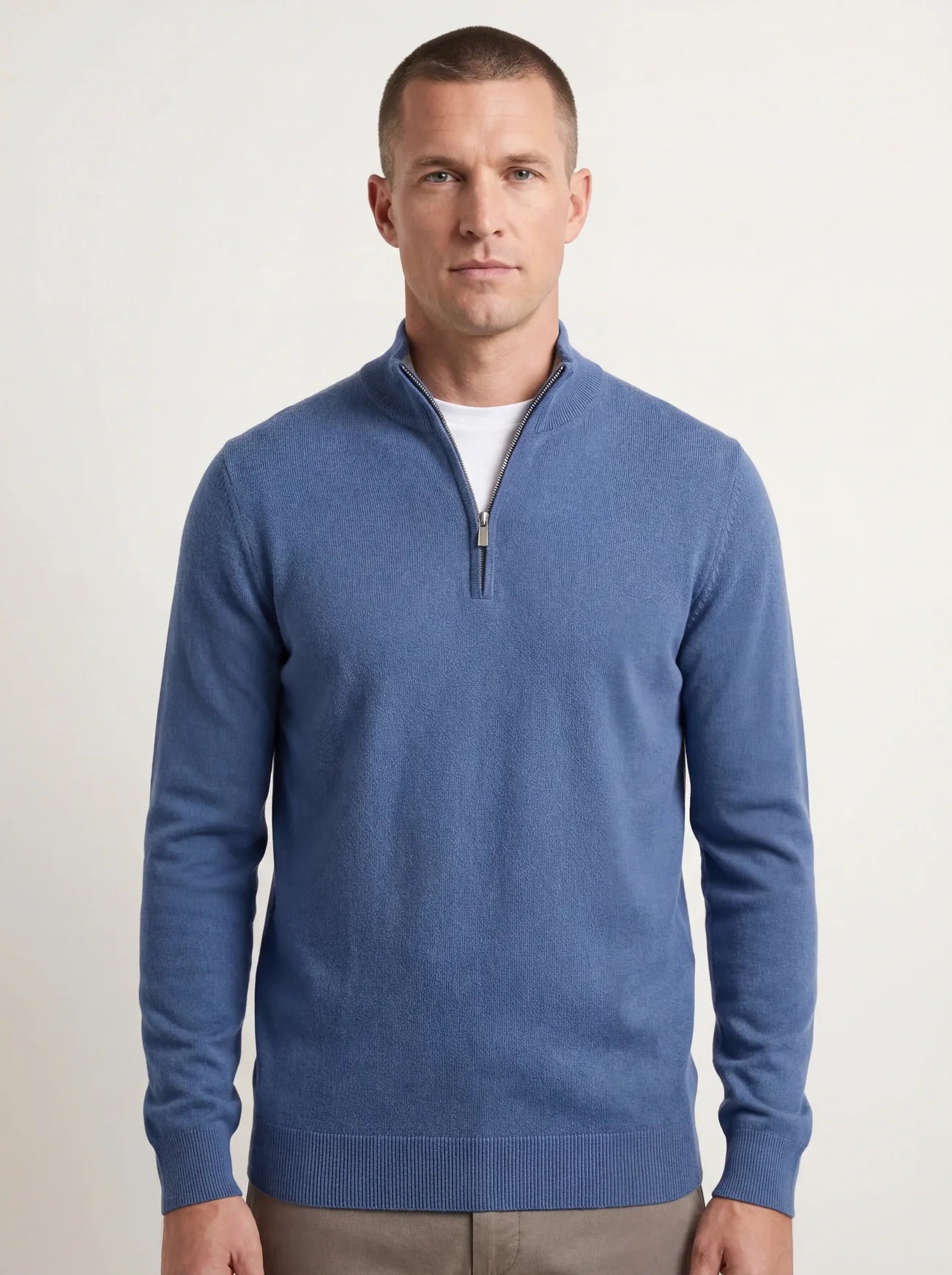 Maurice Pullover mit halbem Reißverschluss