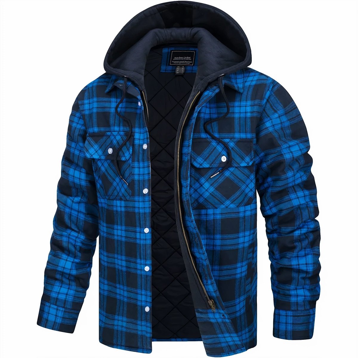 Logan Herren-Flanelljacke mit Kapuze