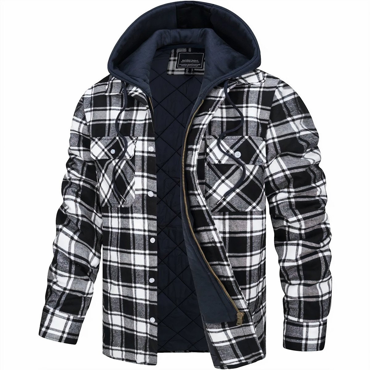 Logan Herren-Flanelljacke mit Kapuze