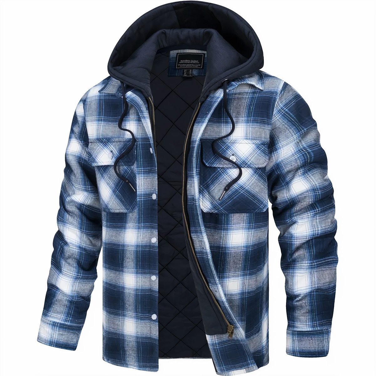 Logan Herren-Flanelljacke mit Kapuze