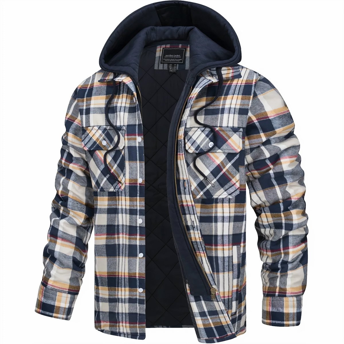 Logan Herren-Flanelljacke mit Kapuze