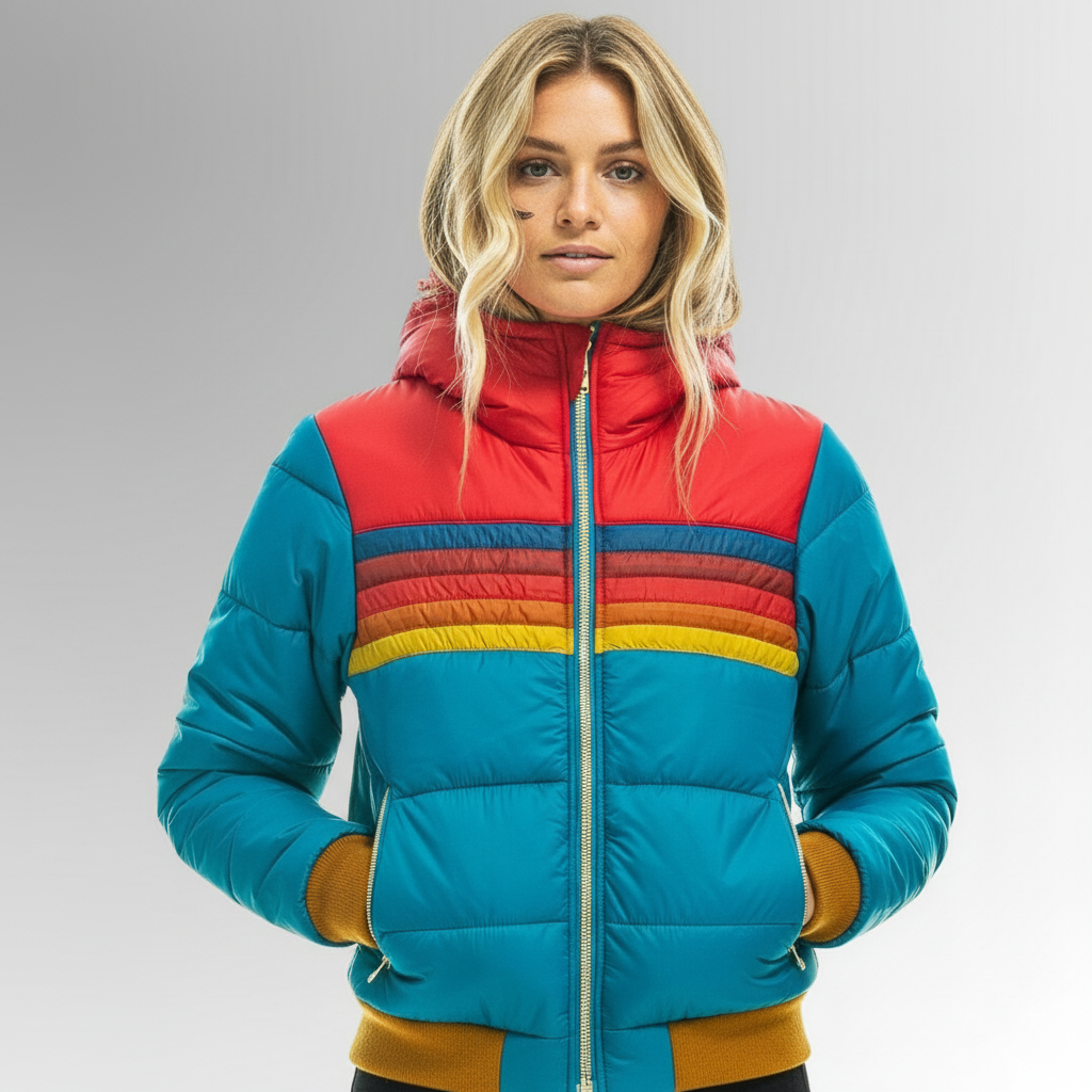 Mila Damen Kuschelige Pufferjacke