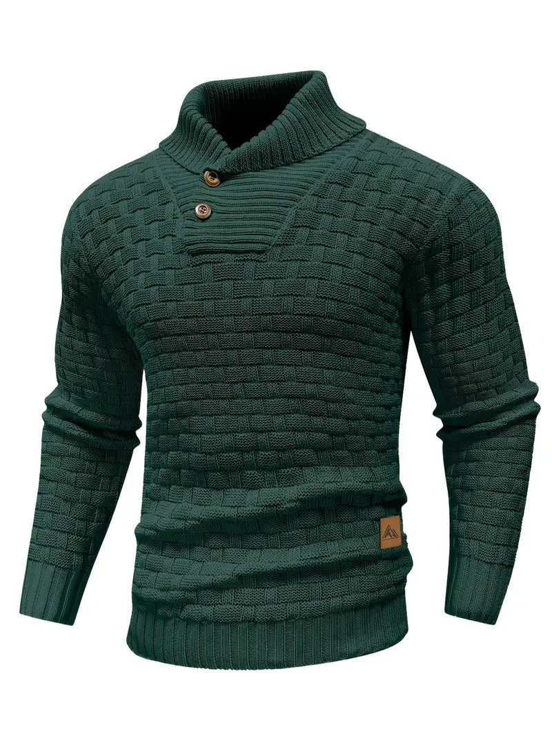 Auguste Strickpullover mit Schalkragen