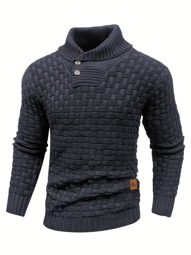 Auguste Strickpullover mit Schalkragen