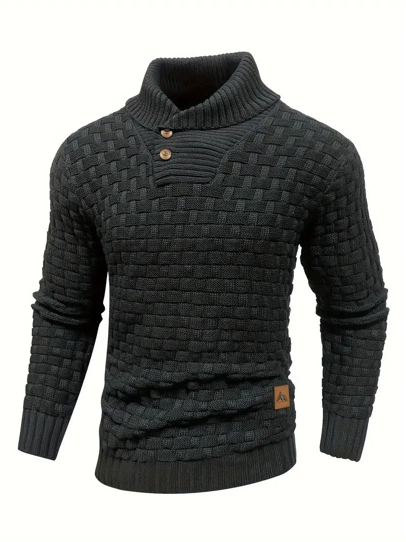 Auguste Strickpullover mit Schalkragen