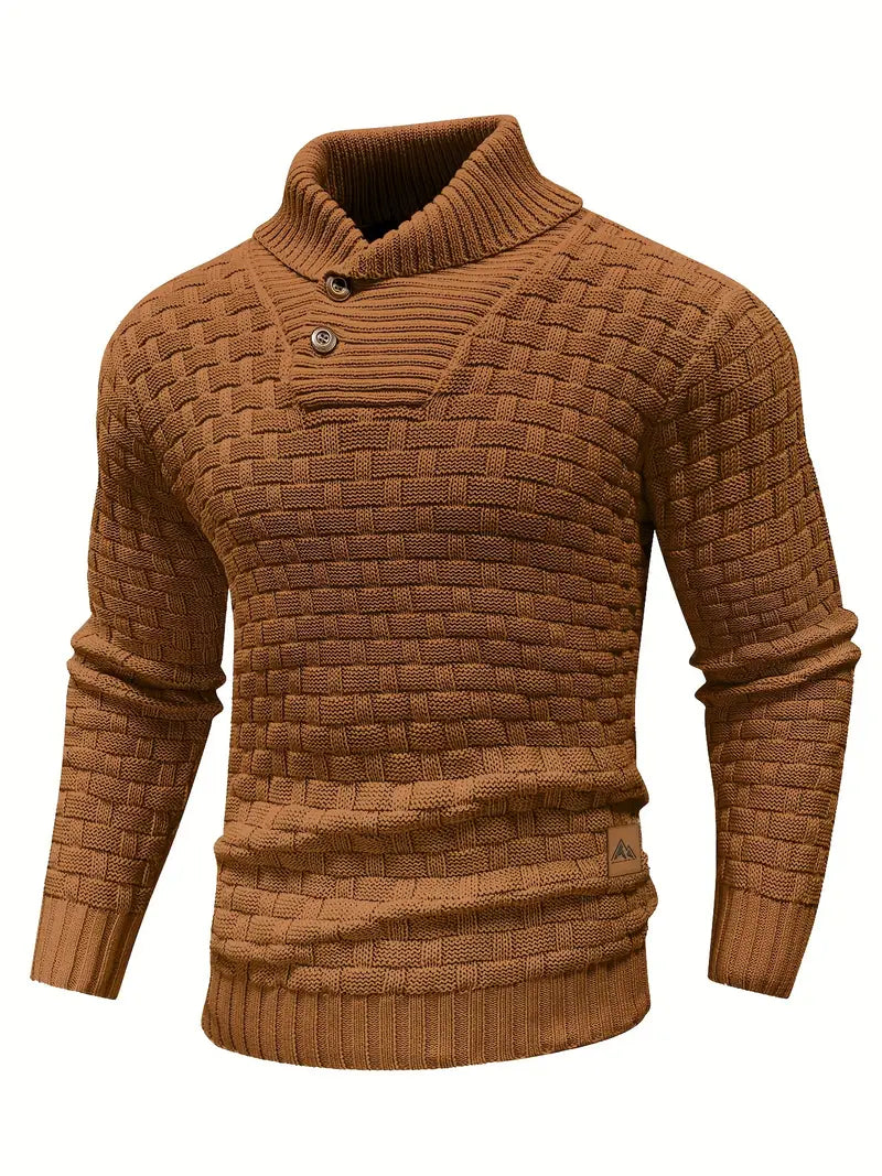 Auguste Strickpullover mit Schalkragen