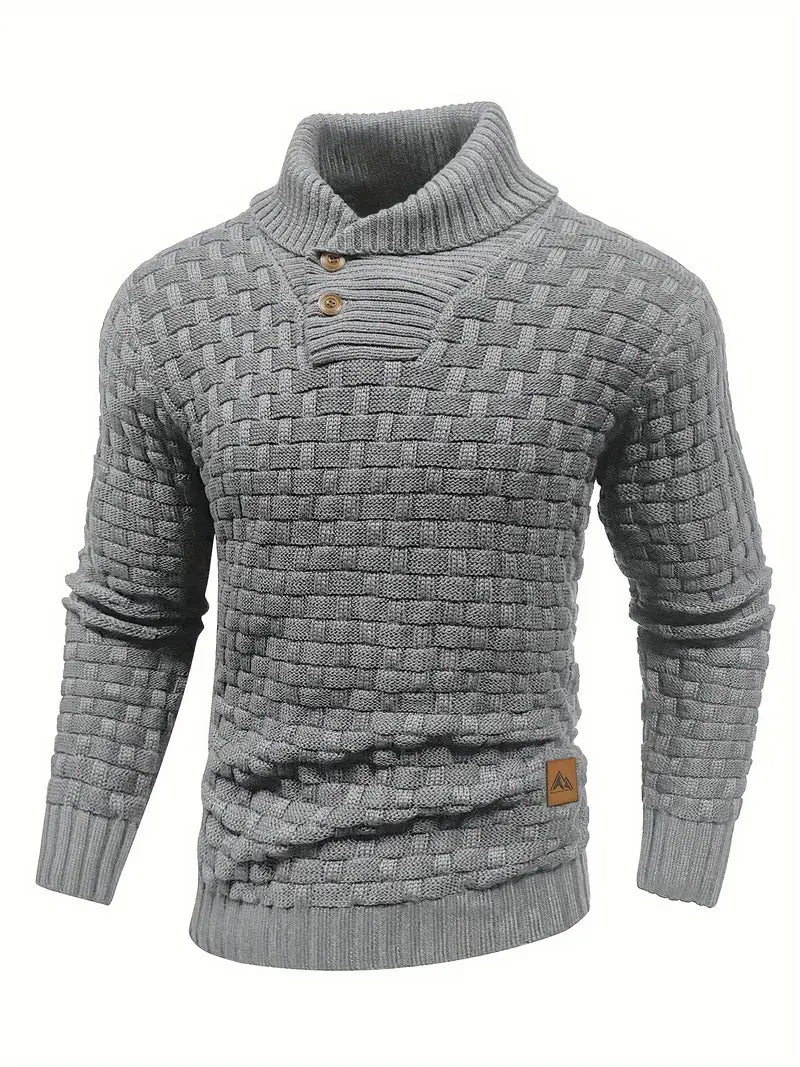 Auguste Strickpullover mit Schalkragen